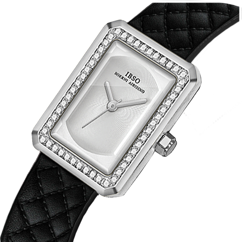 Luxury Watch Green - Fashion Leather Woman Watch Rectangular Golden