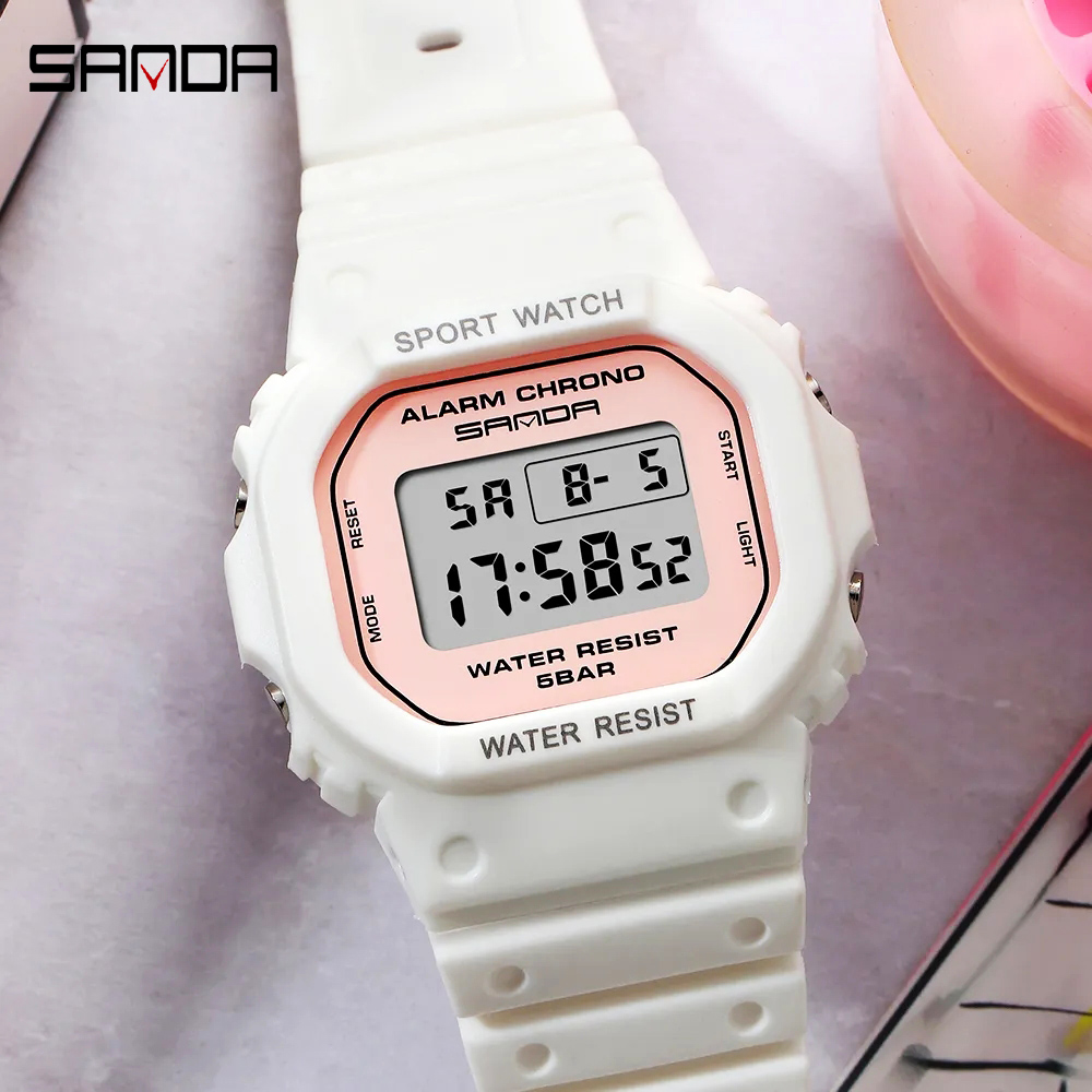 Perpetual Calendar Watch - SANDA Luxury Ladies Sports Watch Waterproof