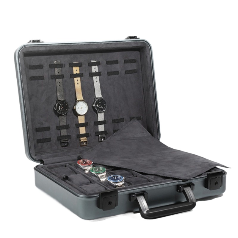 Luxury Watch Travel Case - Aluminum Luxury Watch Box Large Metal