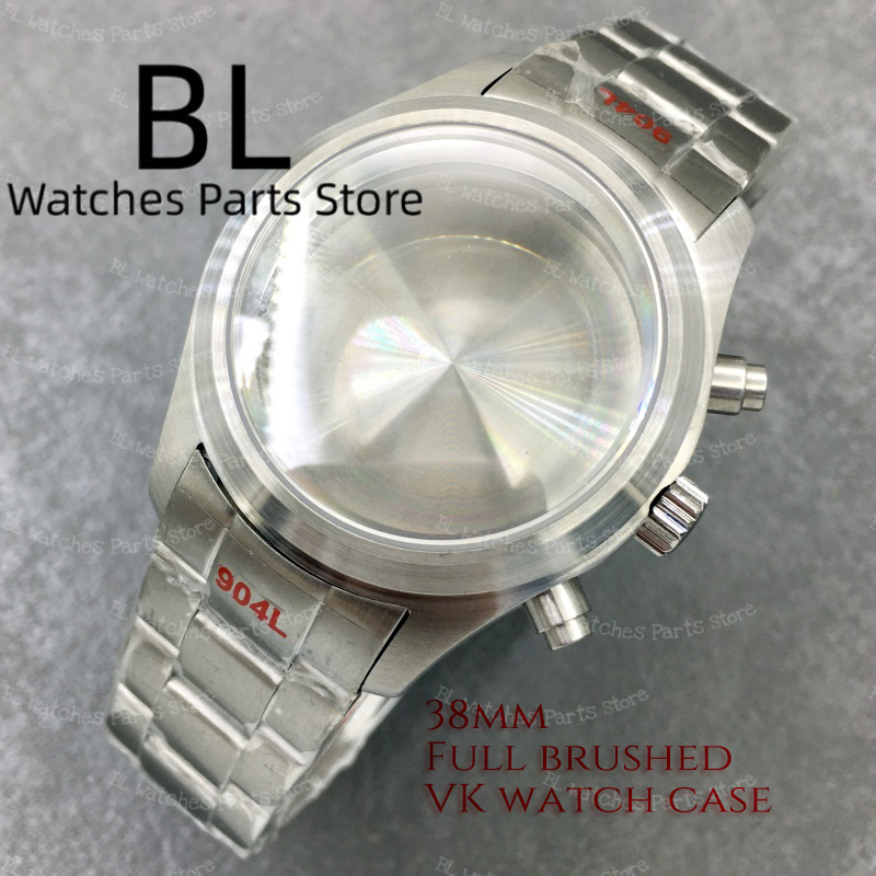 Luxury Watch Kit - BLIGER 38mm Chronograp Silver Brushed Pilot