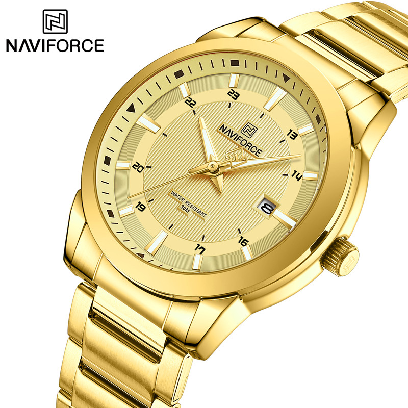 Luxury Watch Mockup - 2024 Top Brand NAVIFORCE Mens Watches