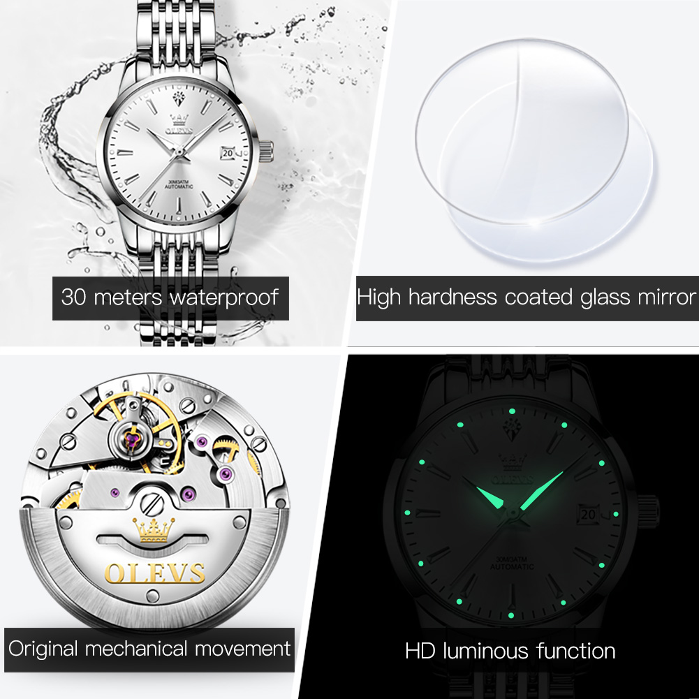 OLEVS 6635 Women's Mechanical  - Luxury Watch Cheap recension och pris