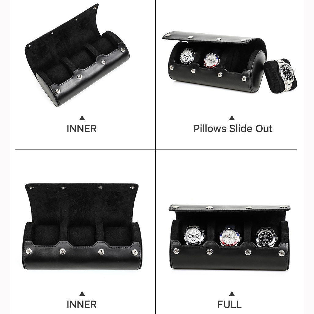 CONTACT'S FAMILY 1/2/3/4 Slots - Luxury Watch Travel Case recension och pris
