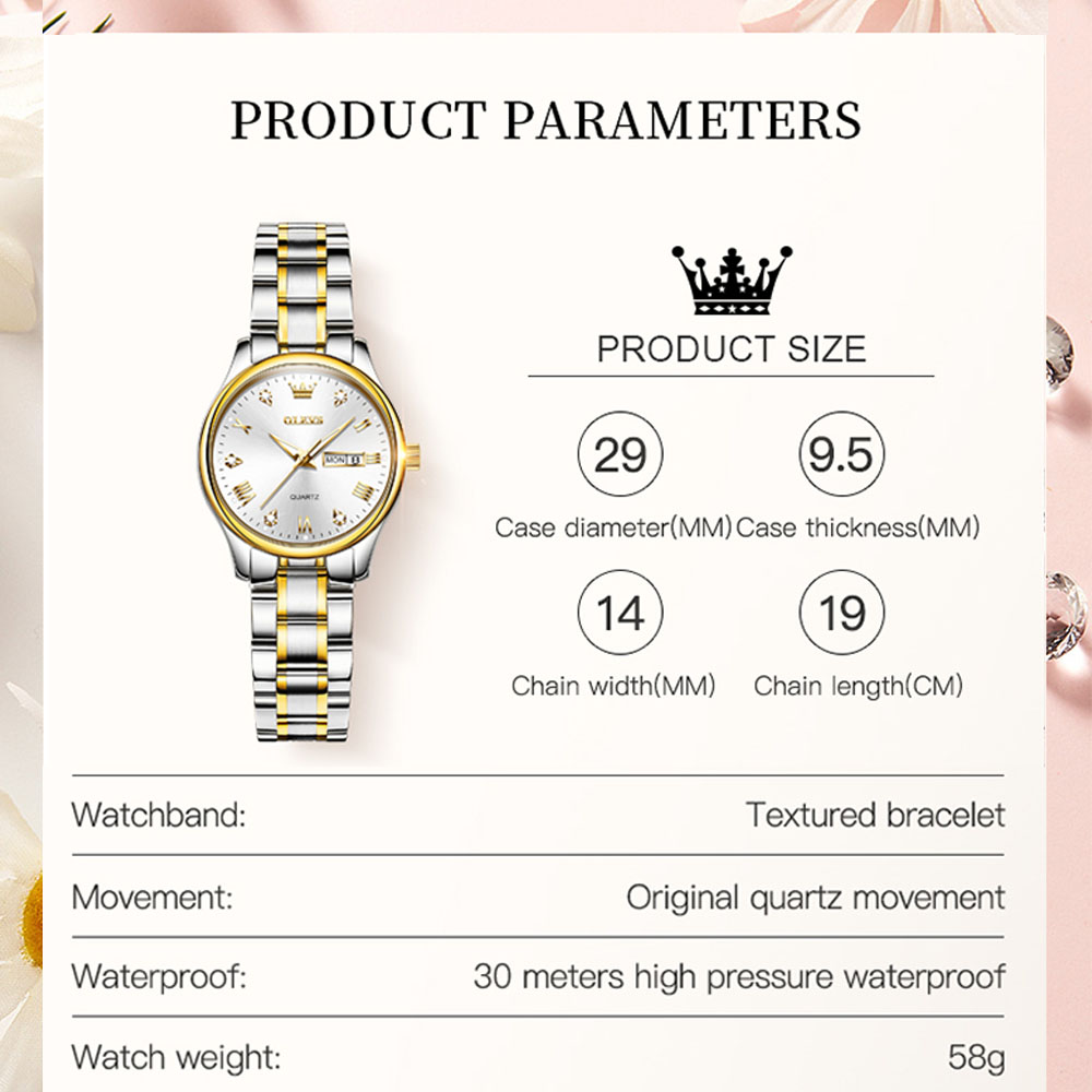 OLEVS 5563 New Fashion Women Q - Luxury Watch Cheap recension och pris