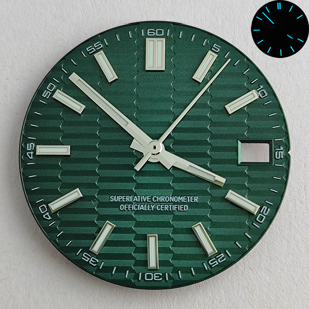 28.5mm NH35 dial NH35 hands bl - Luxury Watch With Green Dial recension och pris