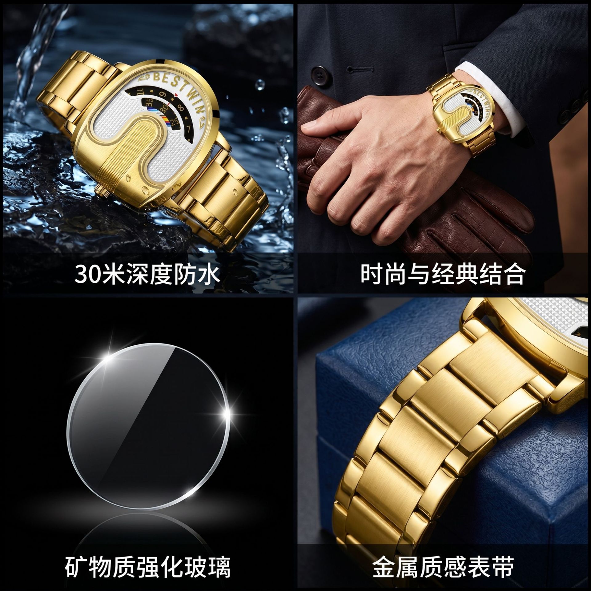 Gold Top Brand Luxury Men Watc - Luxury Watch Quality recension och pris