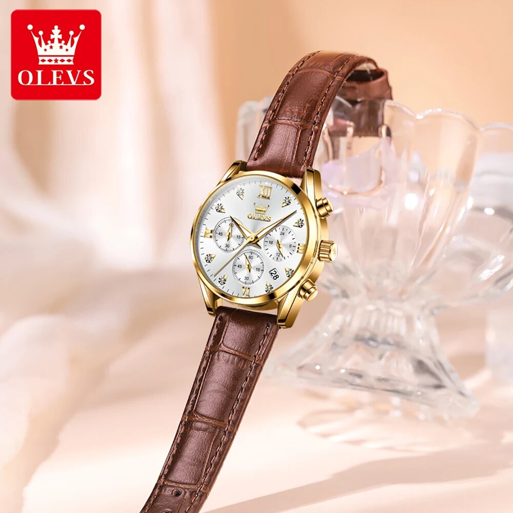 OLEVS 5523 Women's Watches Lea - Luxury Watch Cheap recension och pris