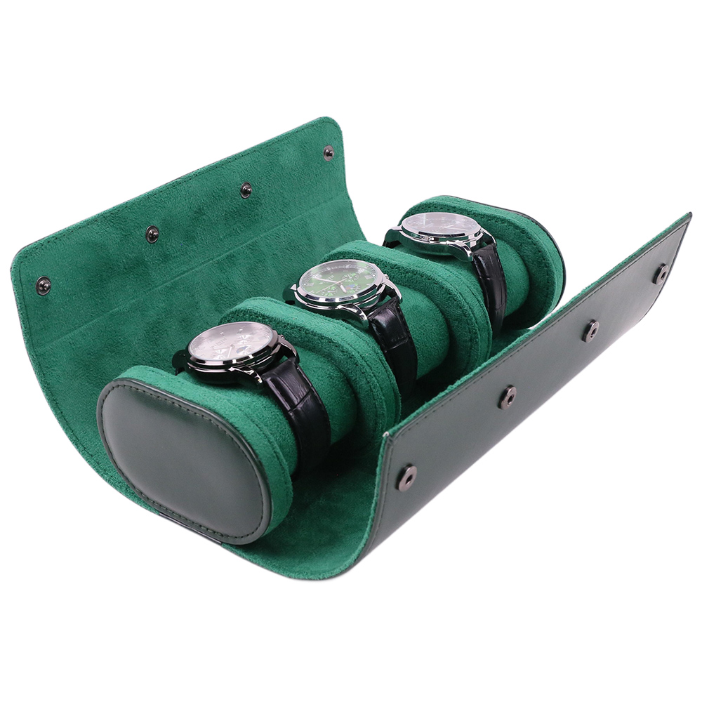 Luxury Portable 3 Slots PU Lea - Luxury Watch Travel Case recension och pris