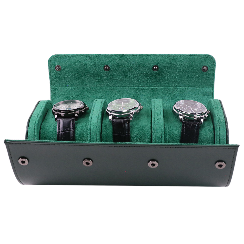 Luxury Portable 3 Slots PU Lea - Luxury Watch Travel Case recension och pris
