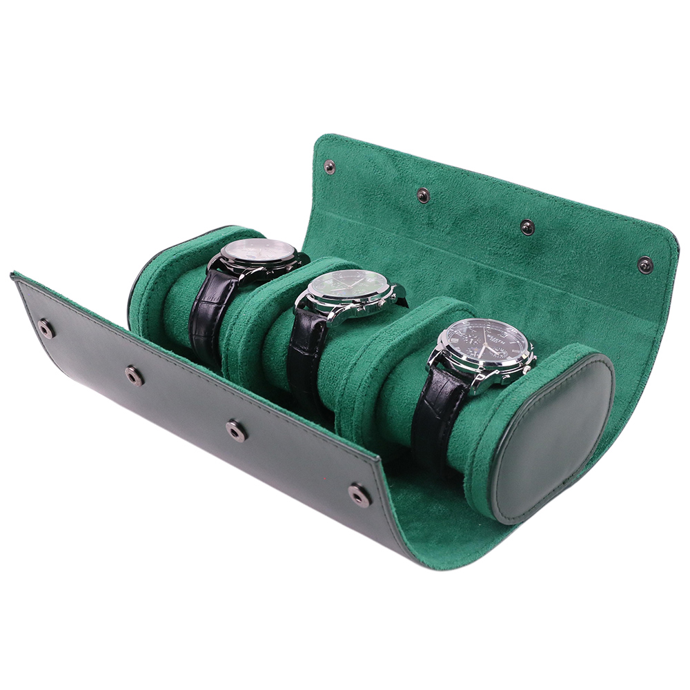 Luxury Portable 3 Slots PU Lea - Luxury Watch Travel Case recension och pris