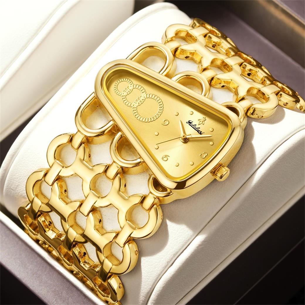 YaLaLuSi Women Triangle Gold W - Watch Triangle Luxury recension och pris