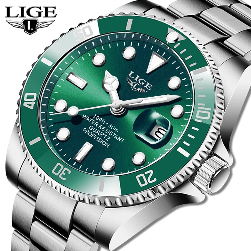 LIGE Top Brand Luxury Fashion  - Luxury Watch Mockup recension och pris