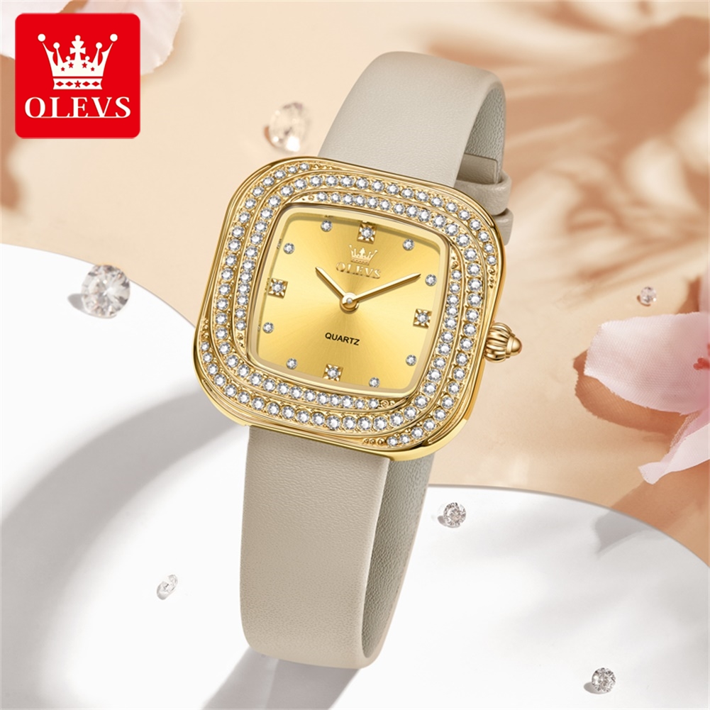 OLEVS Fashion Ladies' Square Q - Luxury Watch Cheap recension och pris