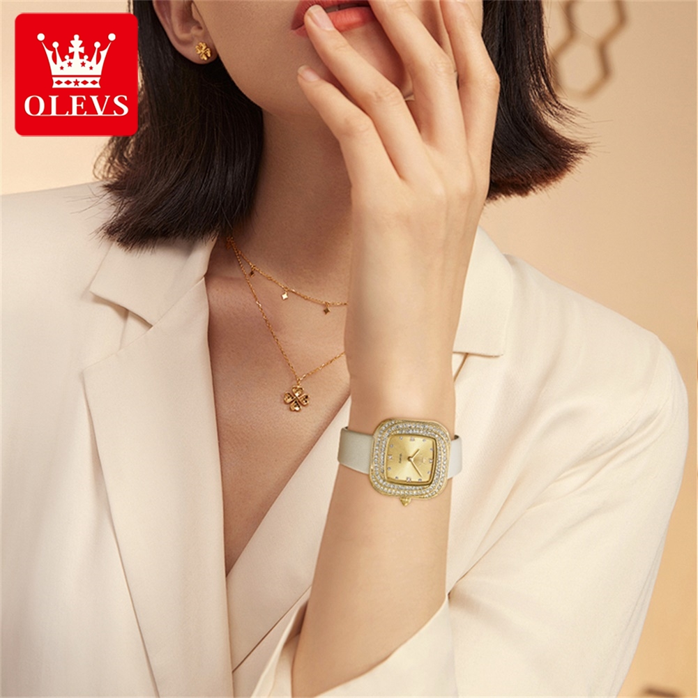 OLEVS Fashion Ladies' Square Q - Luxury Watch Cheap recension och pris