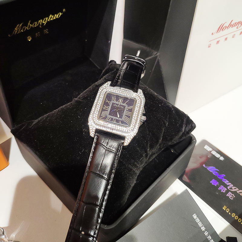 Square Crystal Women Watches Q - Luxury Watch Green recension och pris
