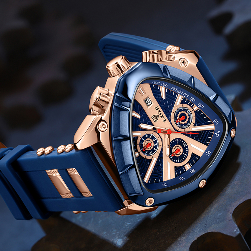 LIGE Luxury Fashion Quartz Man - Watch Triangle Luxury recension och pris