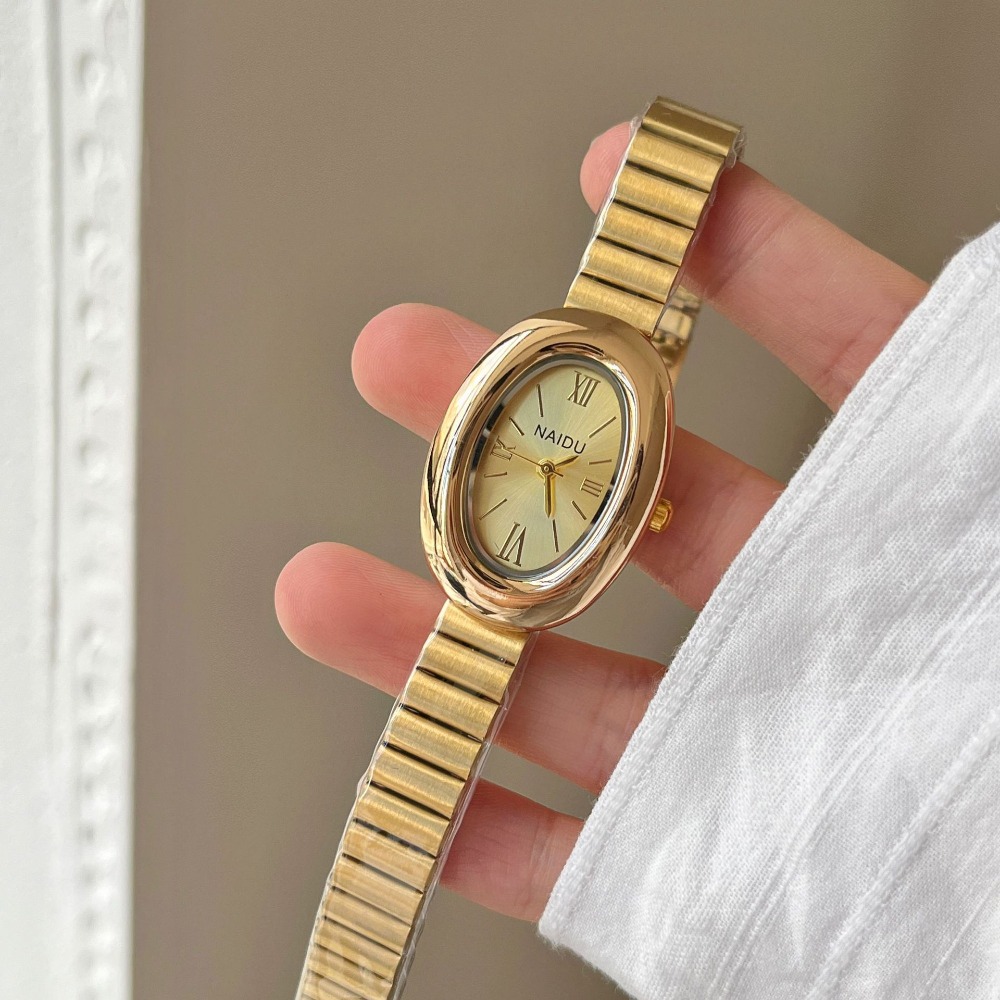 Luxury Brand Gold Oval Women Q - Luxury Watch Green recension och pris