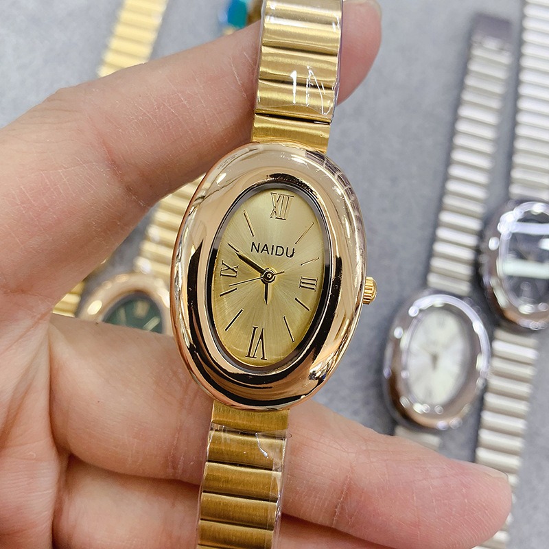 Luxury Brand Gold Oval Women Q - Luxury Watch Green recension och pris