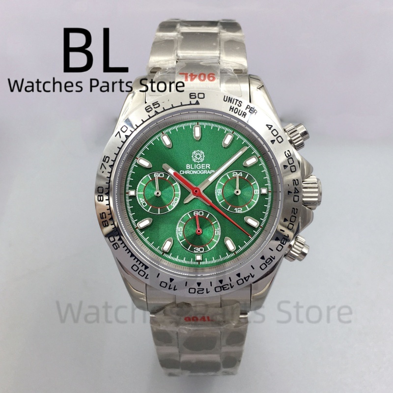 BLIGER 39mm Luxury Green Dial  - Luxury Watch With Green Dial recension och pris