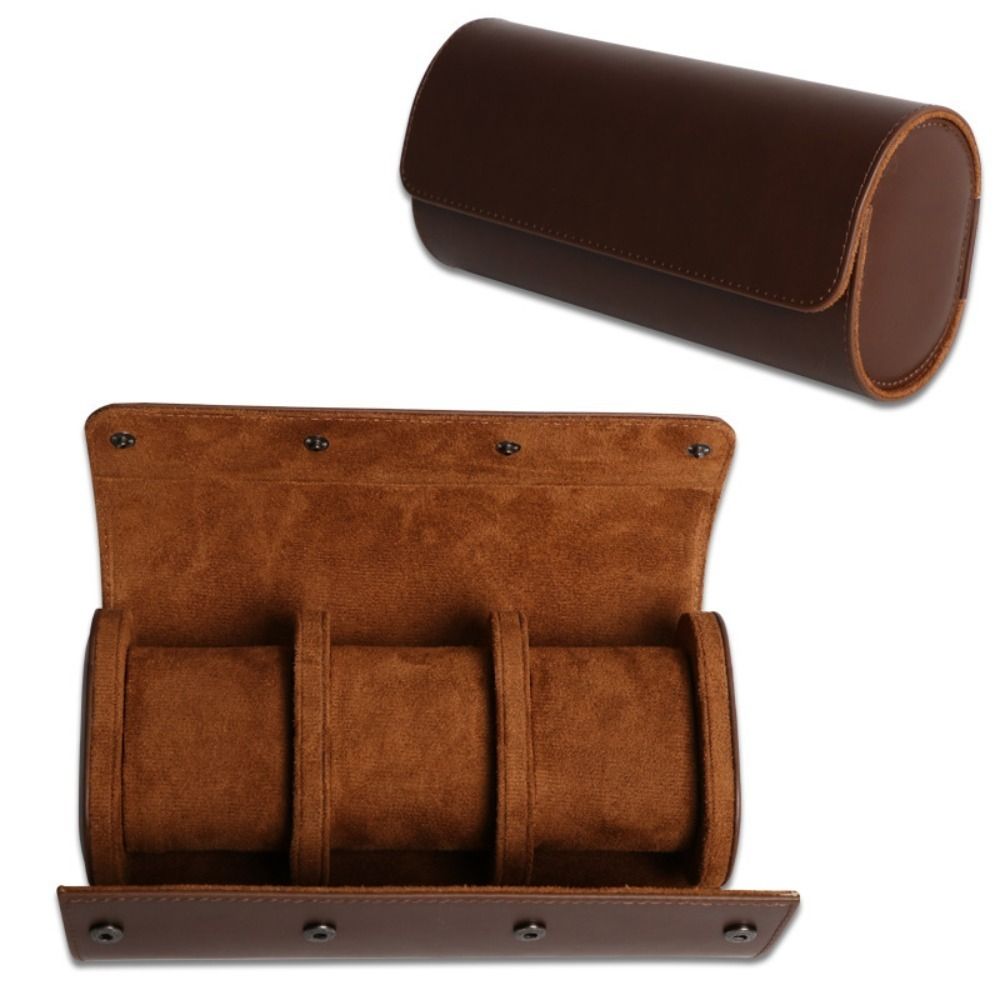 Vintage PU Leather Watch Trave - Luxury Watch Travel Case recension och pris