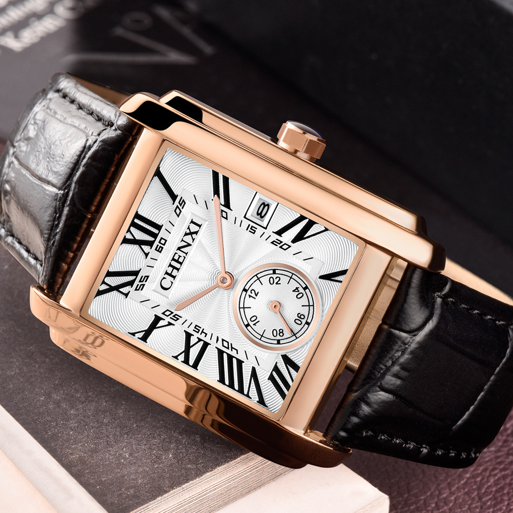 CHENXI 8216 Fashion Classic Sq - Luxury Watch Mockup recension och pris