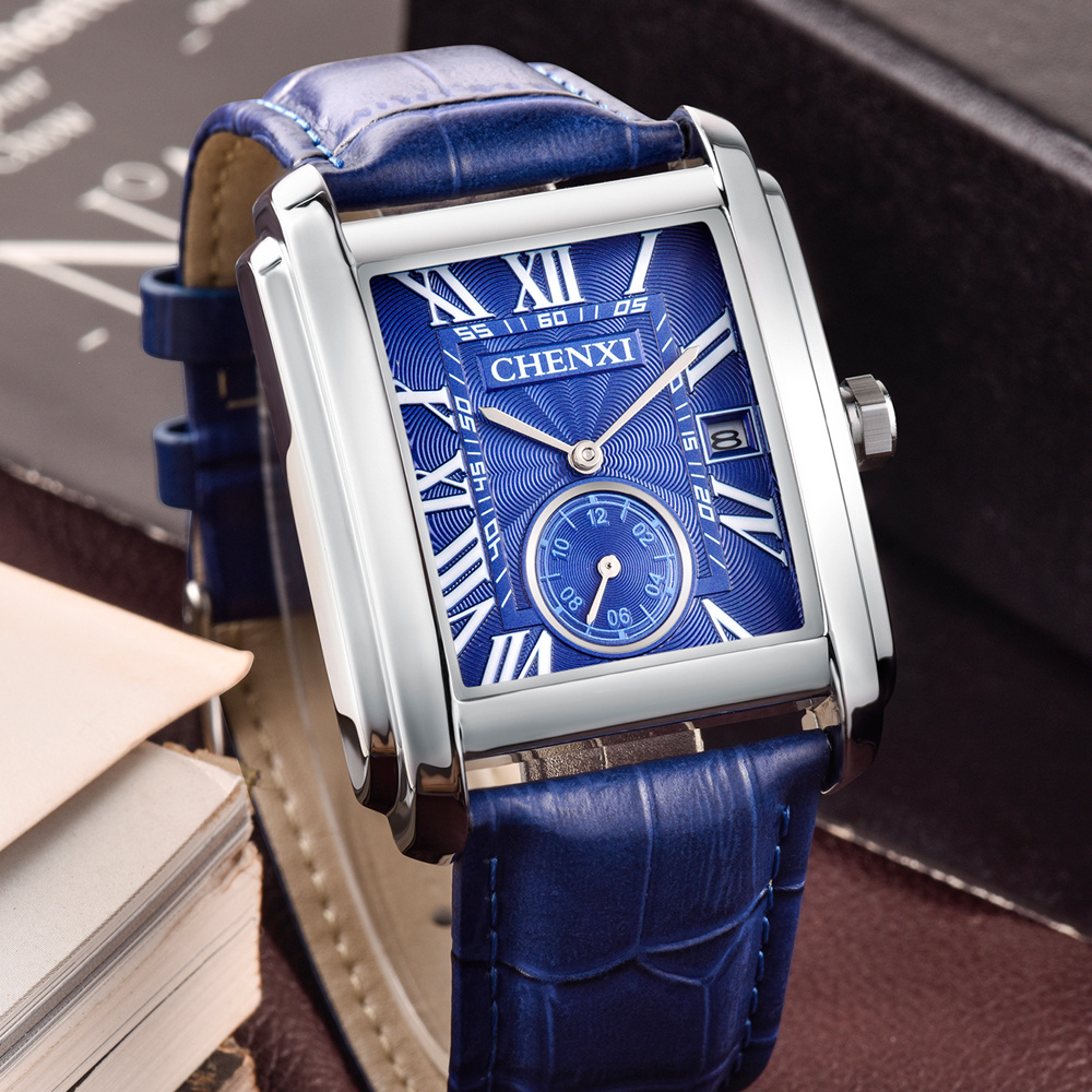 CHENXI 8216 Fashion Classic Sq - Luxury Watch Mockup recension och pris