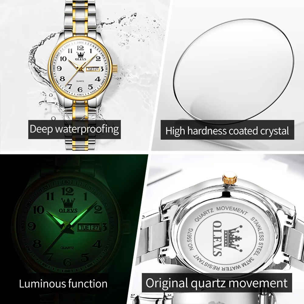 OLEVS 5567 Luxury Quartz Watch - Luxury Watch Cheap recension och pris