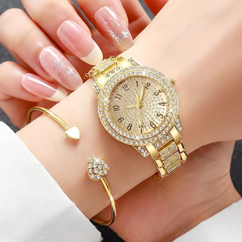 6PCS Fashion Rhinestone Women  - Luxury Watch Kit recension och pris