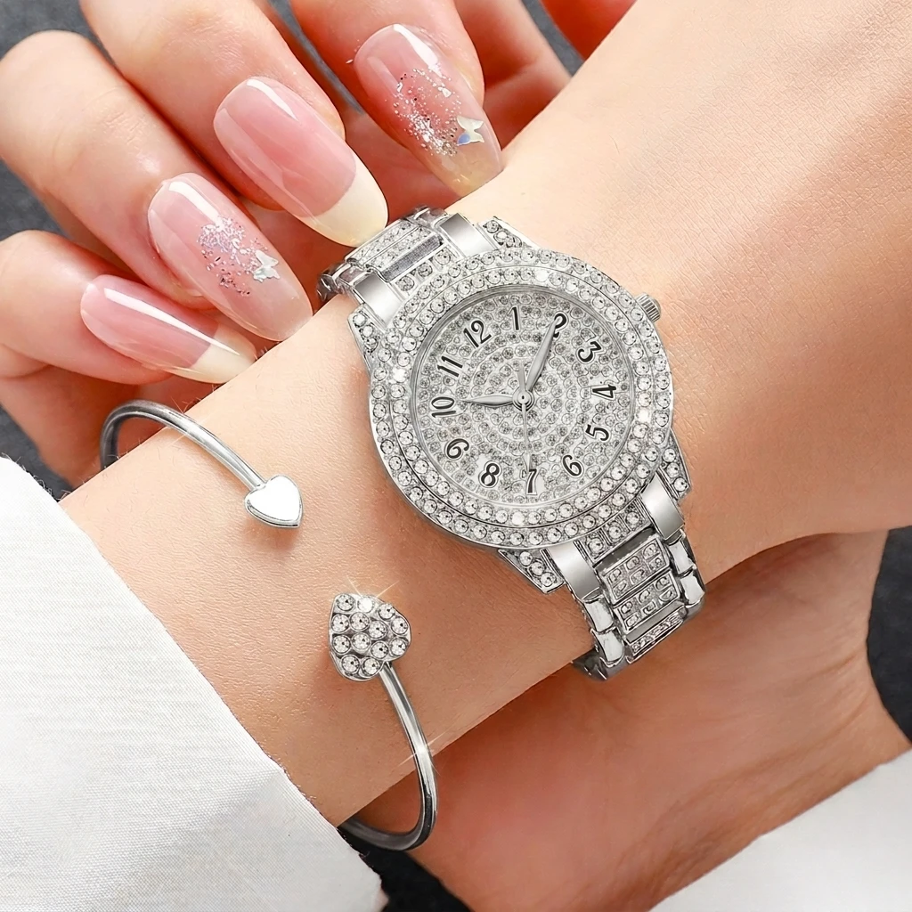 6PCS Fashion Rhinestone Women  - Luxury Watch Kit recension och pris
