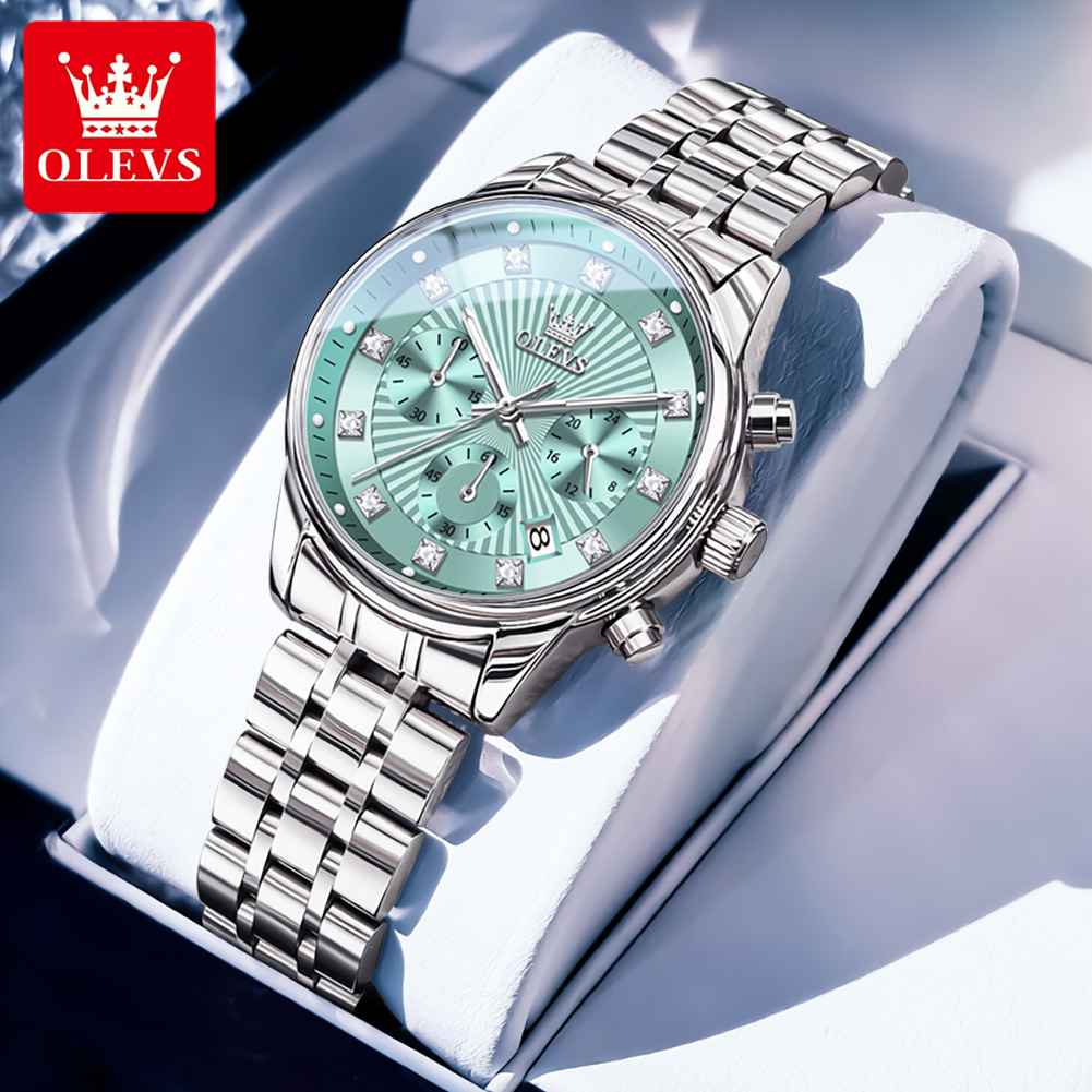 OLEVS Womens Watches Fashion L - Luxury Watch With Green Dial recension och pris
