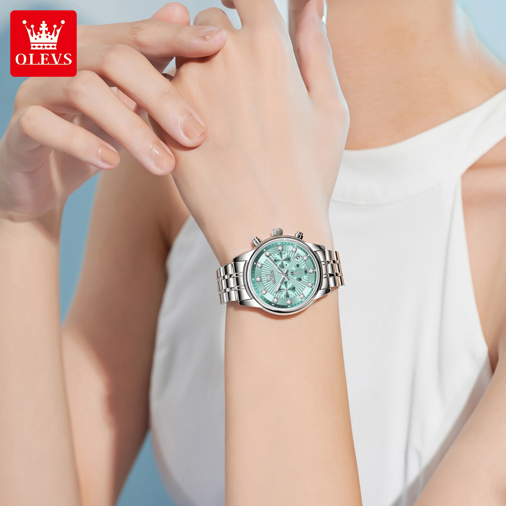 OLEVS Womens Watches Fashion L - Luxury Watch With Green Dial recension och pris