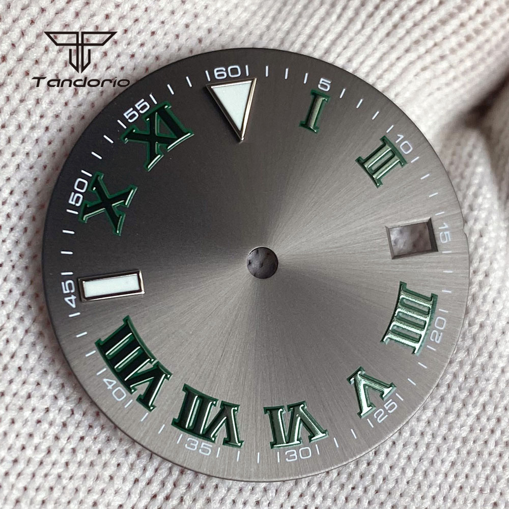 29mm Grey Sunburst Watch Dial  - Luxury Watch With Green Dial recension och pris