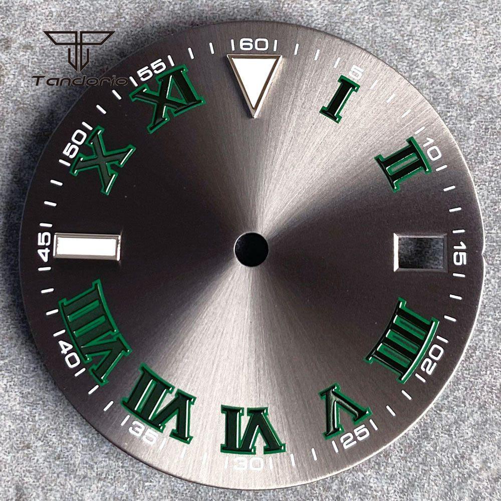 29mm Grey Sunburst Watch Dial  - Luxury Watch With Green Dial recension och pris