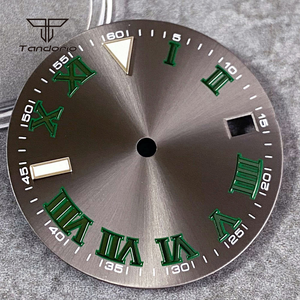 29mm Grey Sunburst Watch Dial  - Luxury Watch With Green Dial recension och pris