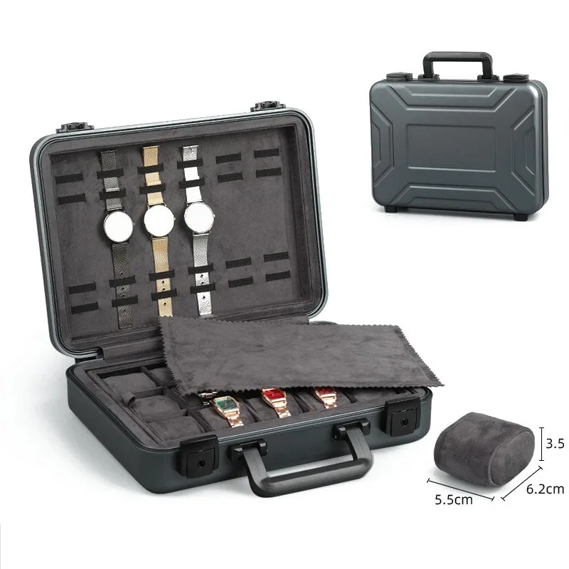 Aluminum Luxury Watch Box Larg - Luxury Watch Travel Case recension och pris