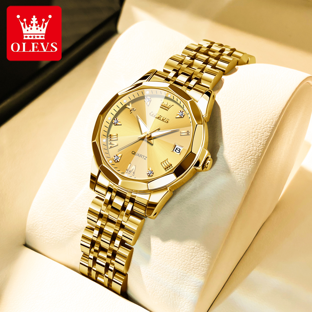 OLEVS Fashion Golden Watch for - Luxury Watch Cheap recension och pris