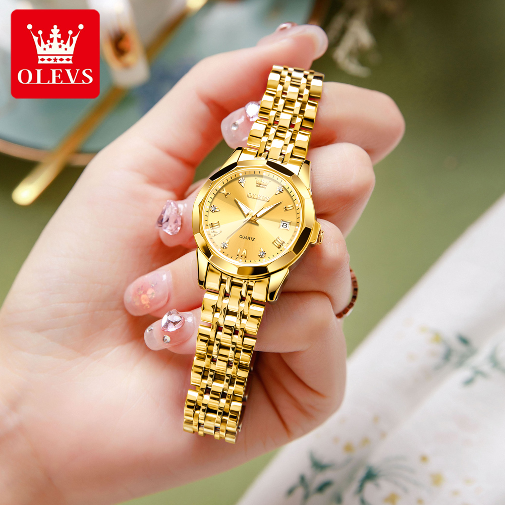 OLEVS Fashion Golden Watch for - Luxury Watch Cheap recension och pris