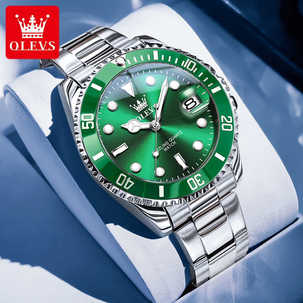 OLEVS Men's Watches 5885G Top  - Luxury Watch Mockup recension och pris
