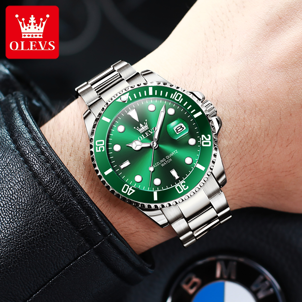 OLEVS Men's Watches 5885G Top  - Luxury Watch Mockup recension och pris