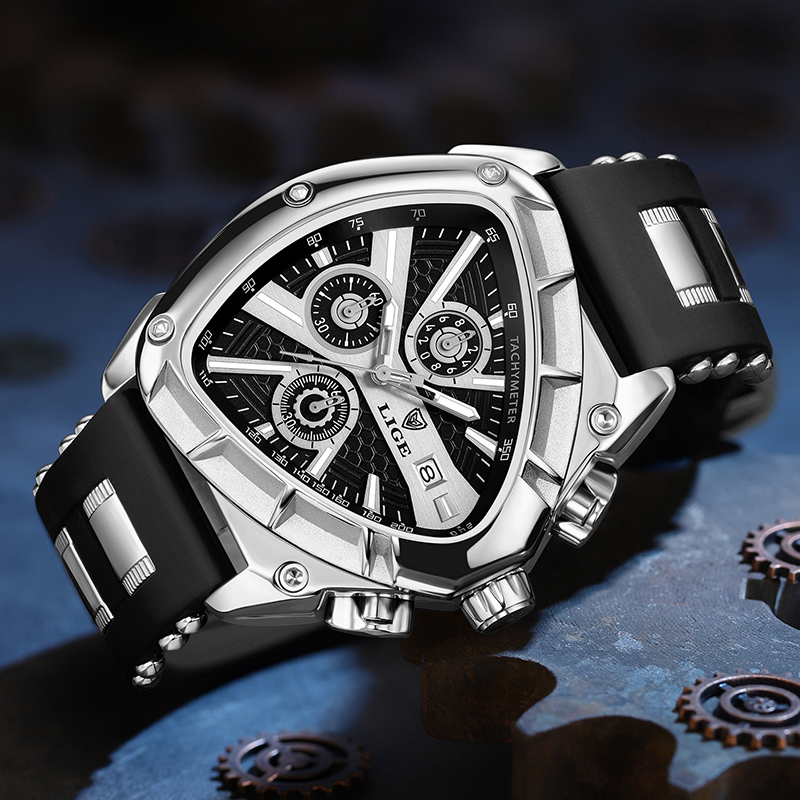 LIGE Fashion Men's Watch Luxur - Watch Triangle Luxury recension och pris