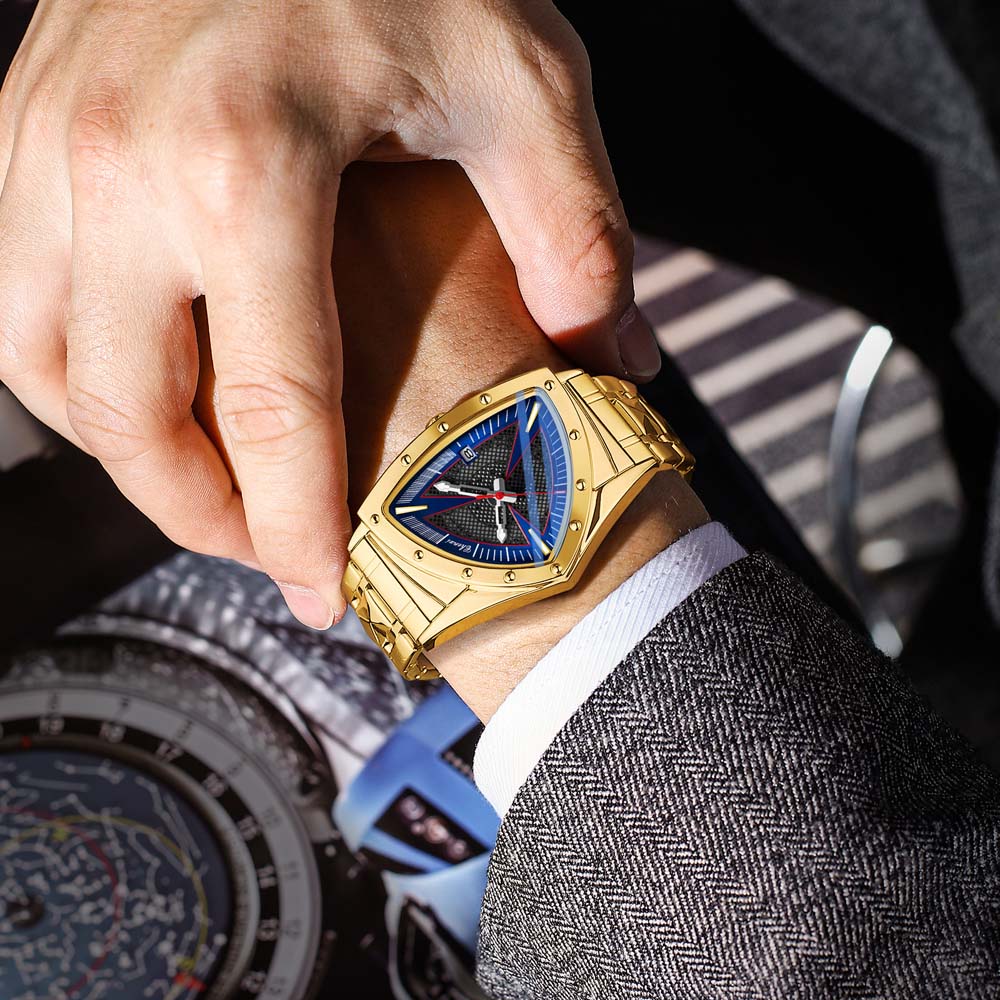 CHENXI Luxury Men's Watch Quar - Watch Triangle Luxury recension och pris