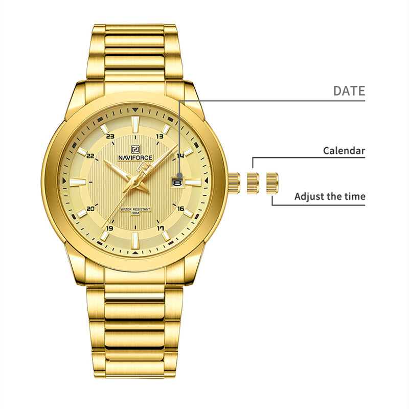 2024 Top Brand NAVIFORCE Mens  - Luxury Watch Mockup recension och pris